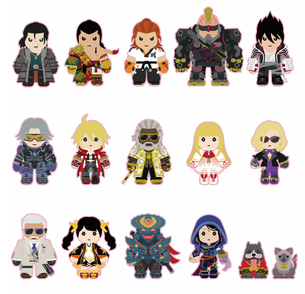 SD Characters Artwork from Tekken 8