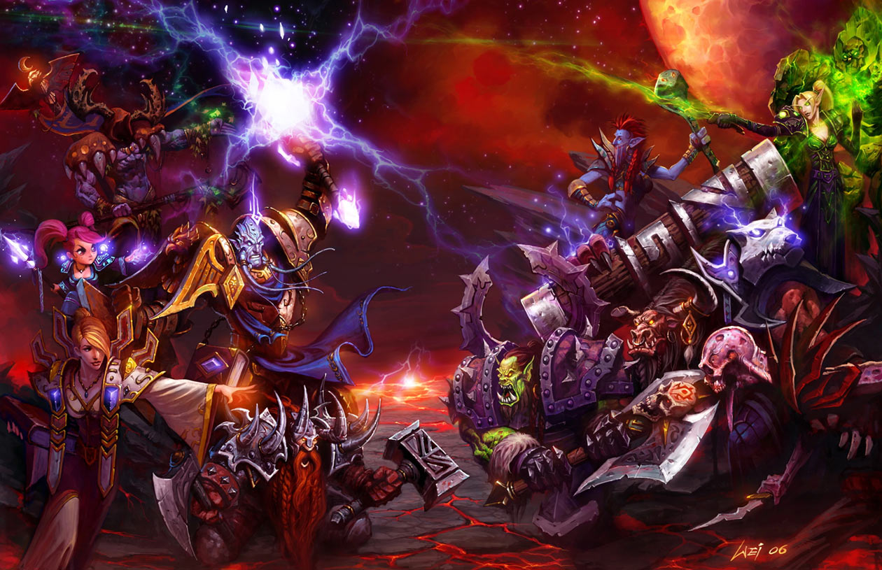 Alliance vs. Horde Art from World of Warcraft: The Burning Crusade