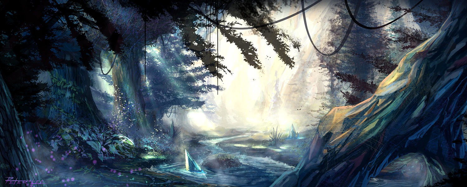 Azuremyst Isle Concept Art from World of Warcraft: The Burning Crusade
