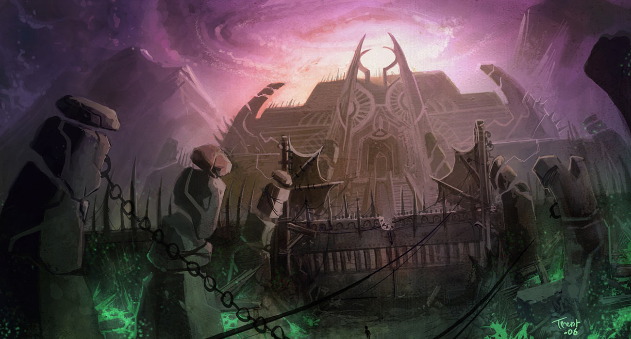 Black Temple Concept Art from World of Warcraft: The Burning Crusade