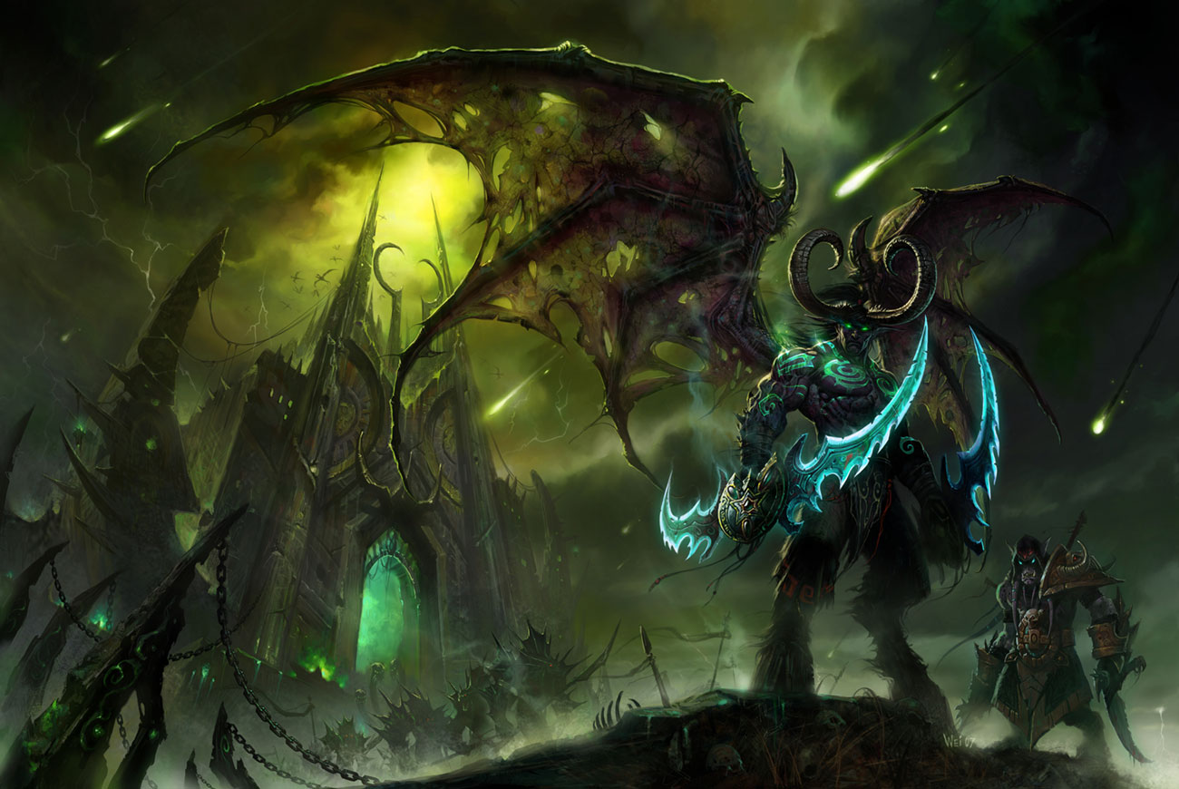 Black Temple Key Art from World of Warcraft: The Burning Crusade
