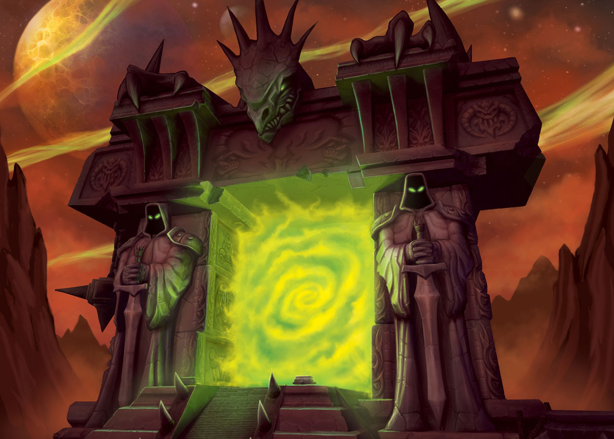 Dark Portal Concept Art from World of Warcraft: The Burning Crusade