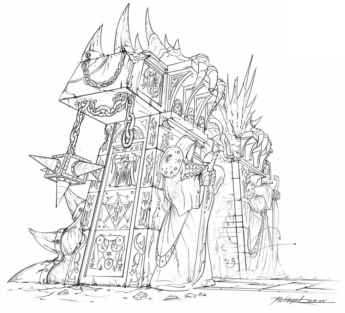Dark Portal Sketch from World of Warcraft: The Burning Crusade