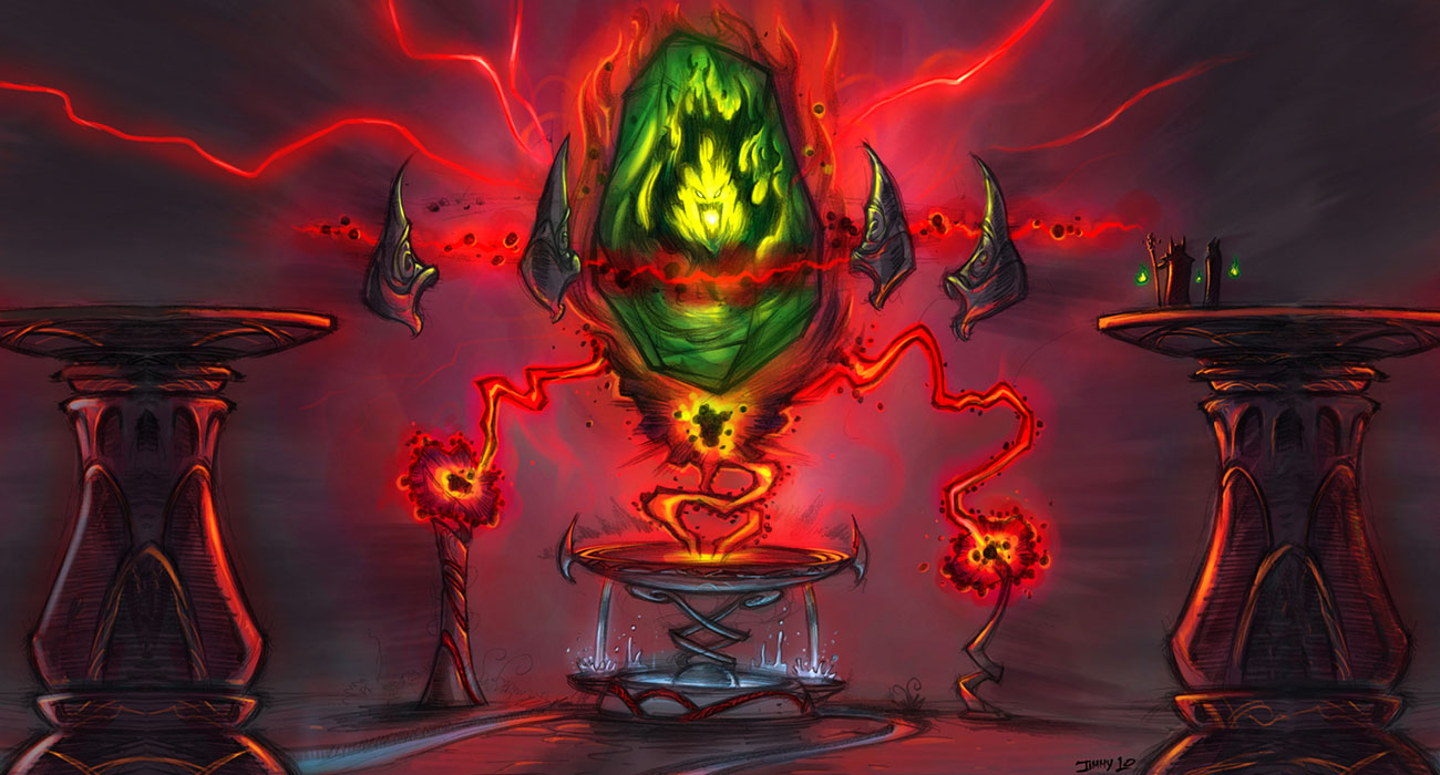 Demon Chamber Art from World of Warcraft: The Burning Crusade