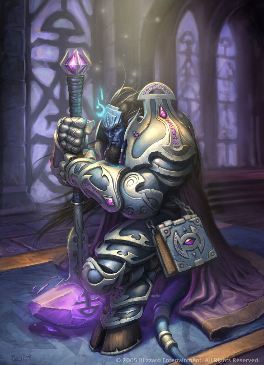 Draenei Paladin Art from World of Warcraft: The Burning Crusade