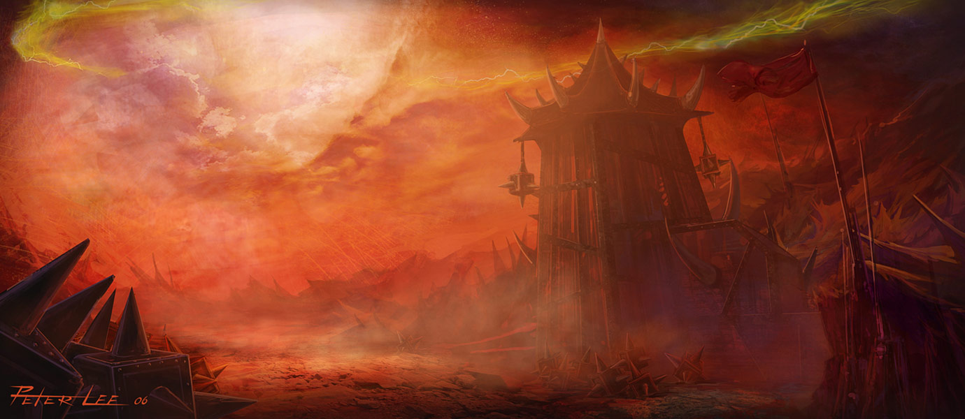 Hellfire Peninsula Concept Art from World of Warcraft: The Burning Crusade
