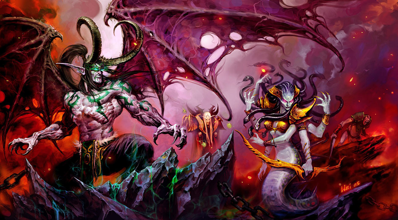 Illidari Leaders Art from World of Warcraft: The Burning Crusade
