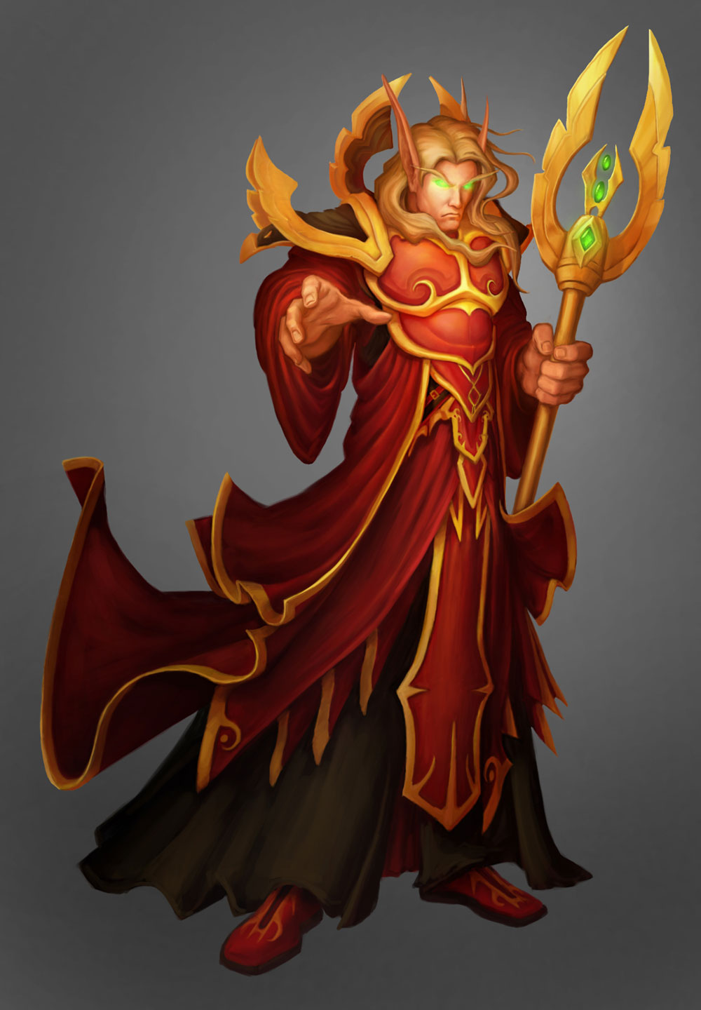 Male Blood Elf Art from World of Warcraft: The Burning Crusade