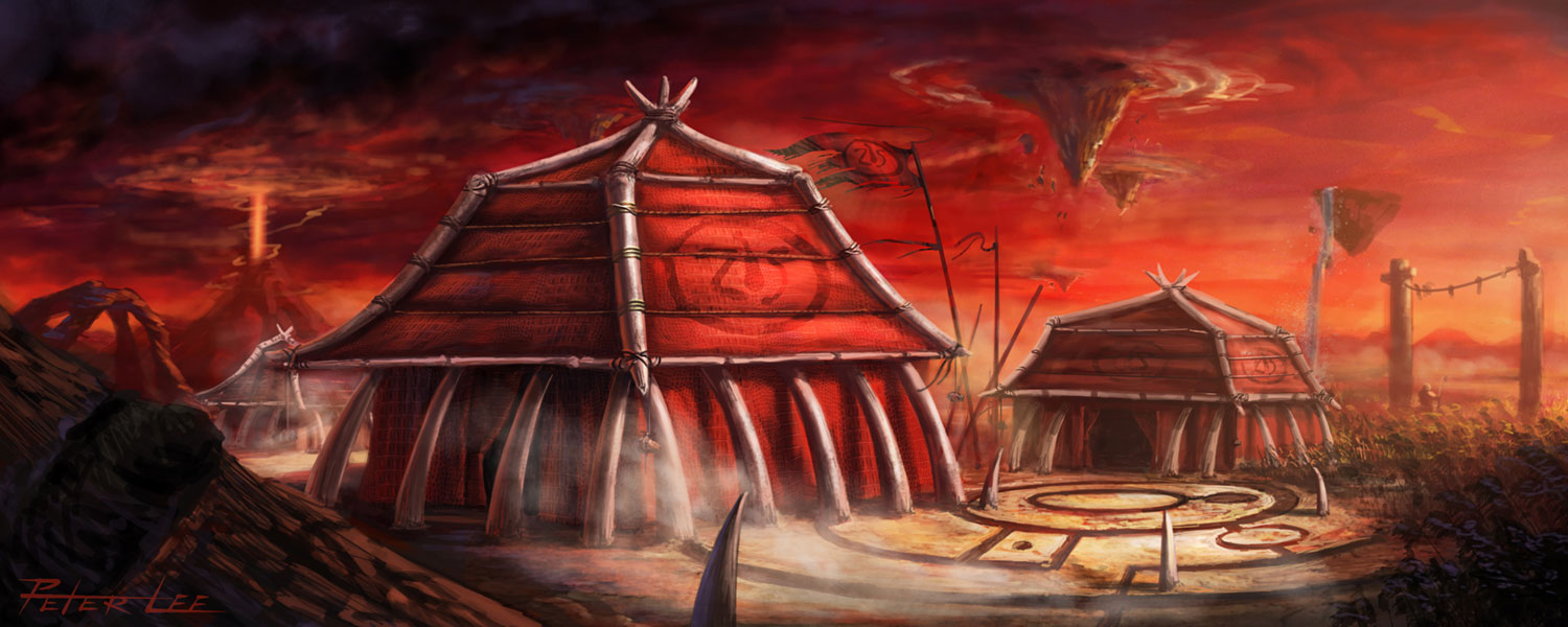 Nagrand Concept Artwork from World of Warcraft: The Burning Crusade