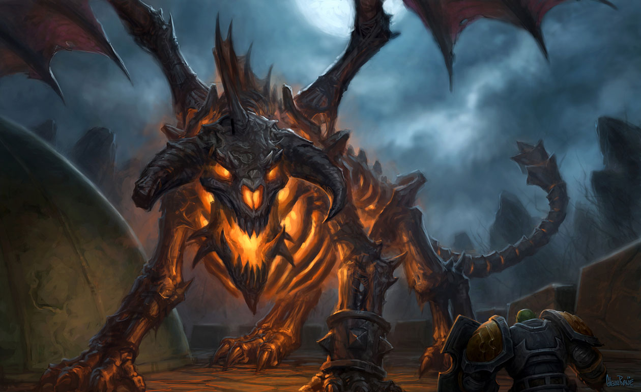 Nightbane Art from World of Warcraft: The Burning Crusade