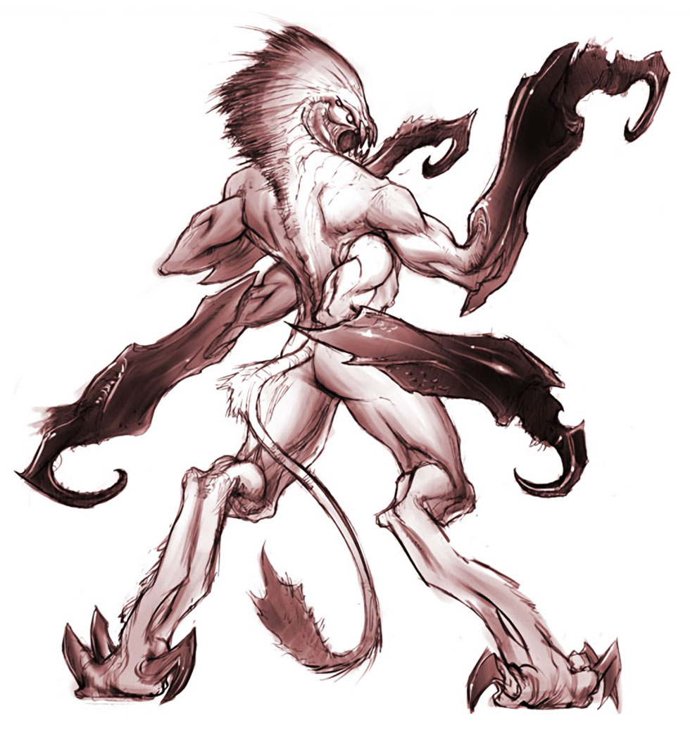 Rock Flayer Concept Art from World of Warcraft: The Burning Crusade