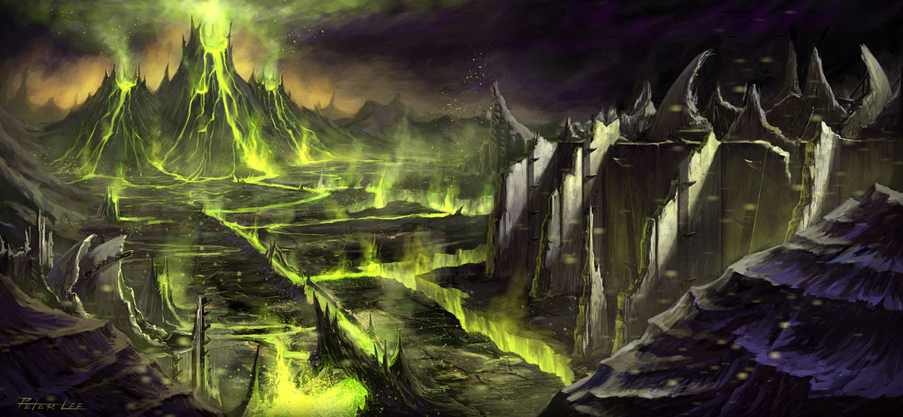 Shadowmoon Valley Concept Artwork from World of Warcraft: The Burning Crusade