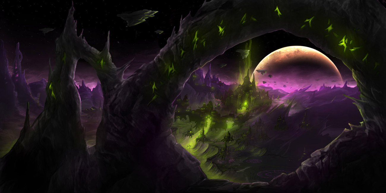 Shadowmoon Valley Concept Art from World of Warcraft: The Burning Crusade