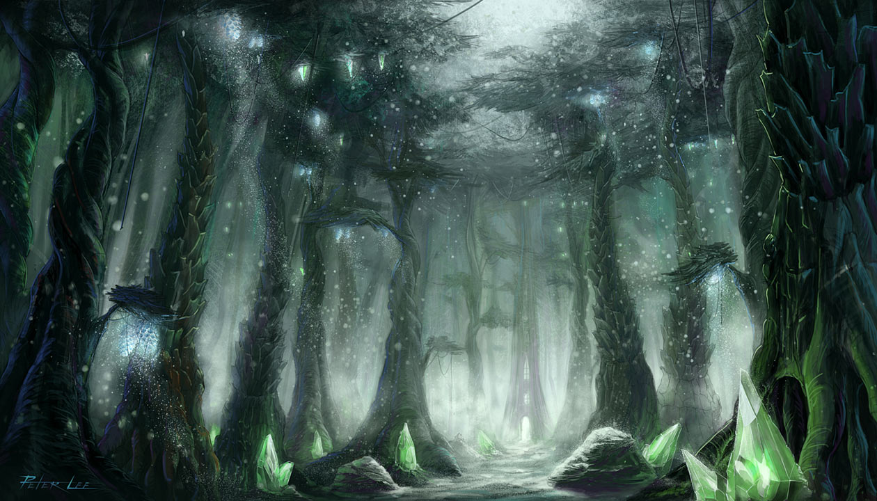 Terokkar Forest Concept Artwork from World of Warcraft: The Burning Crusade