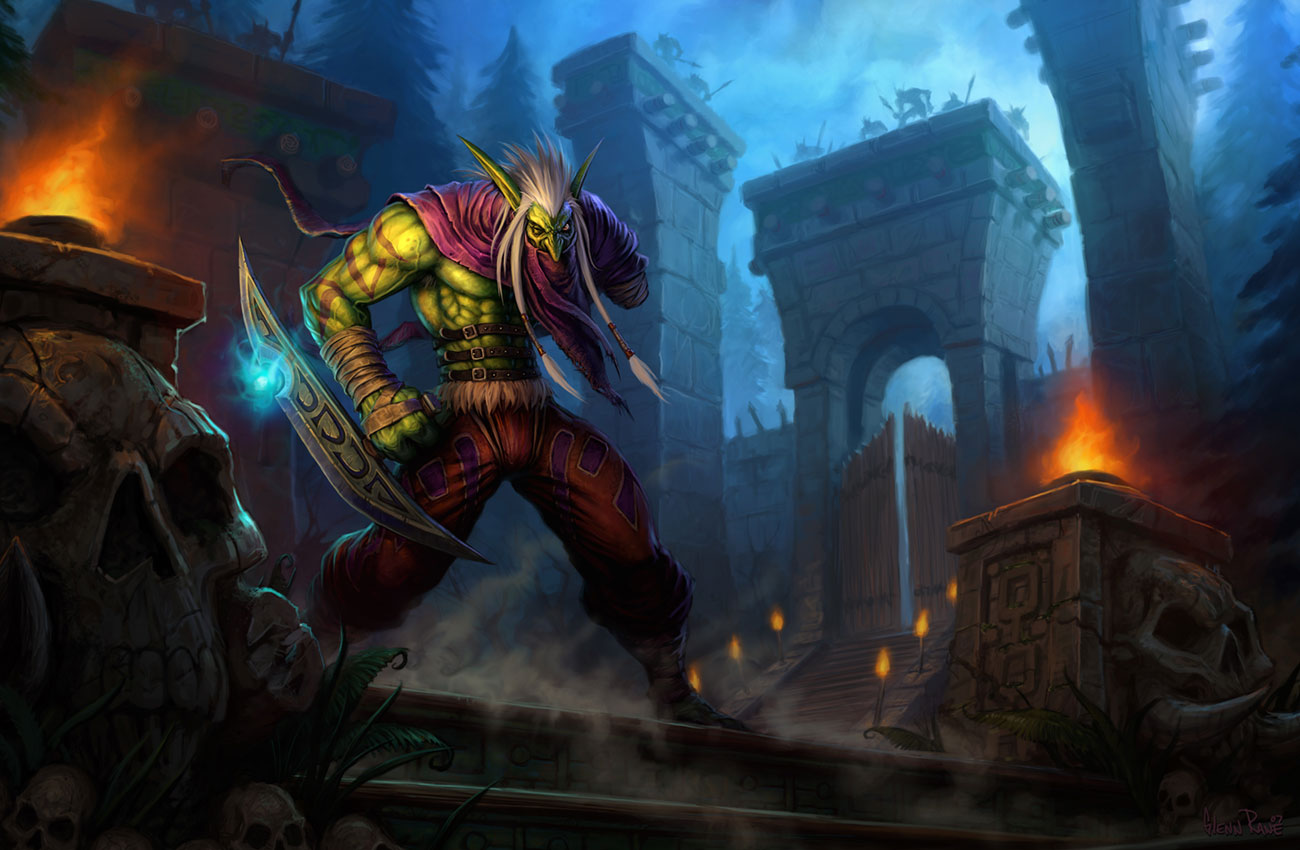 The Gods of Zul'Aman Key Art from World of Warcraft: The Burning Crusade