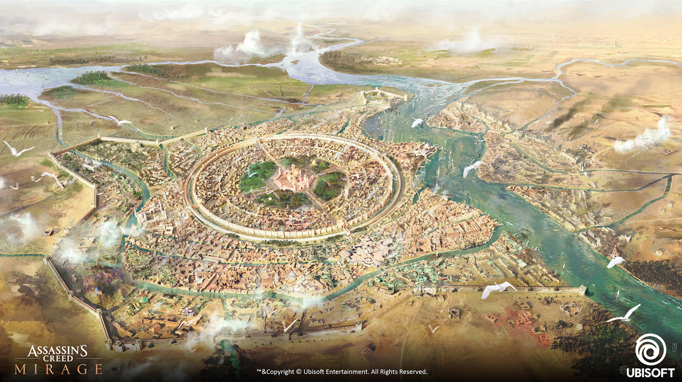 Baghdad Aerial View Art from Assassin's Creed Mirage