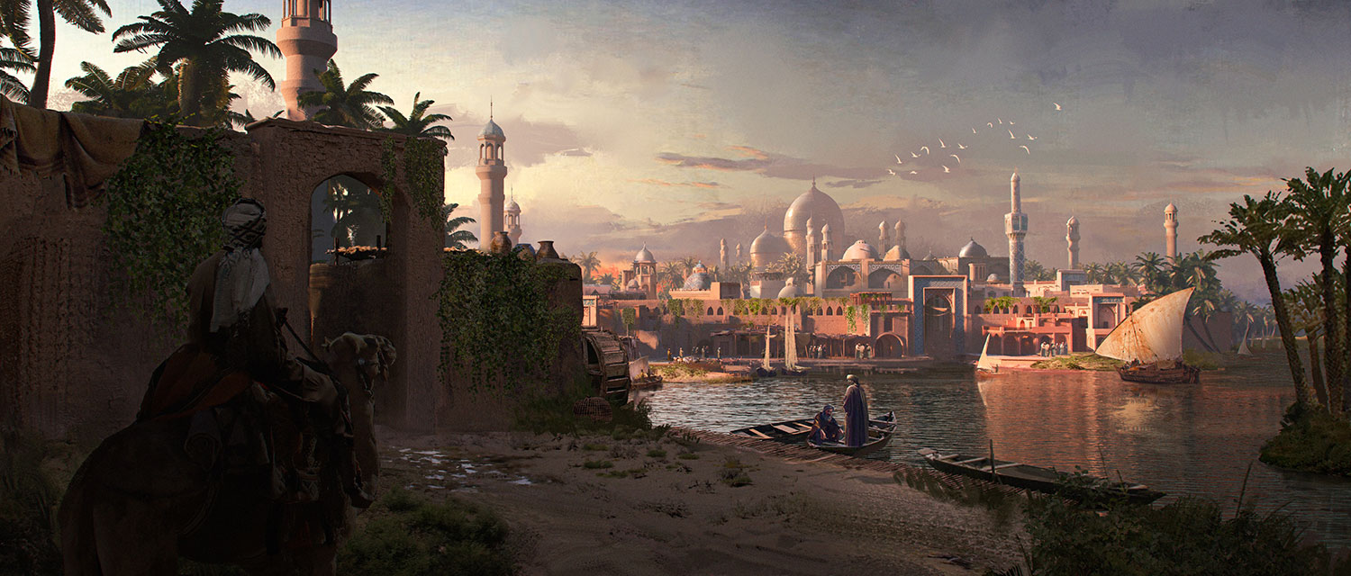 Baghdad Vista Concept Art from Assassin's Creed Mirage