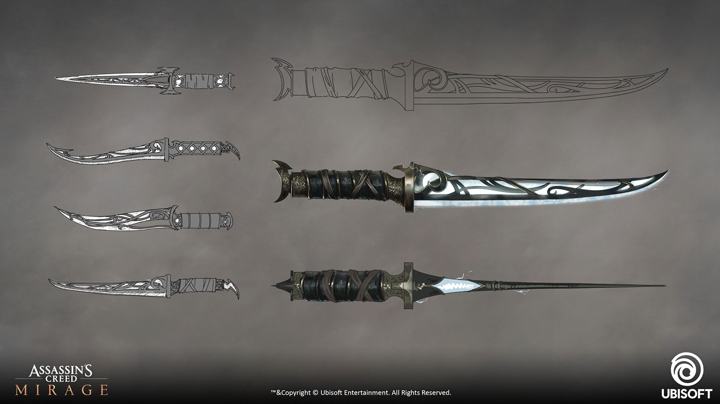 Basim's Lightning Dagger Art from Assassin's Creed Mirage