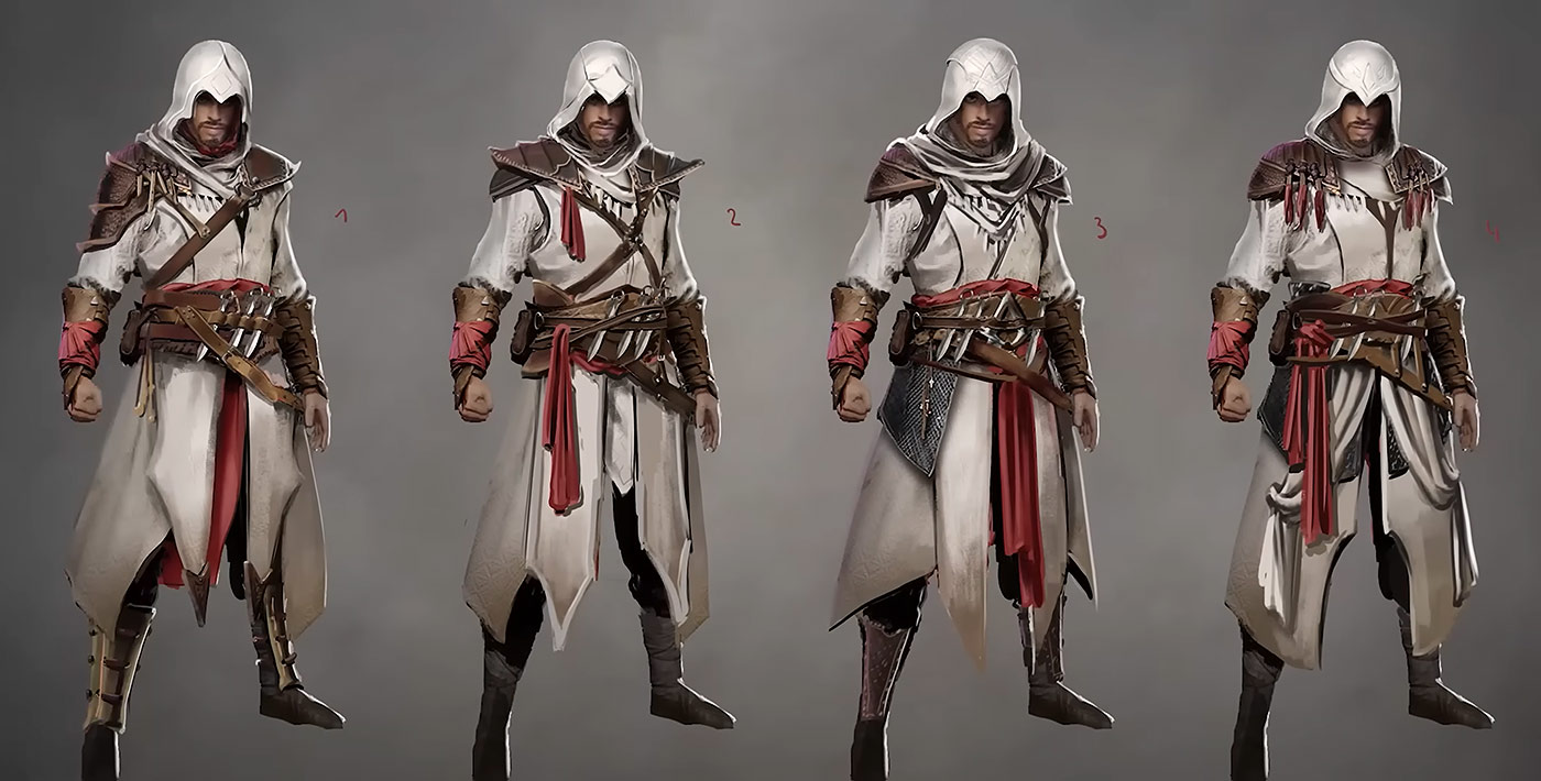 Basim Outfit Concepts from Assassin's Creed Mirage