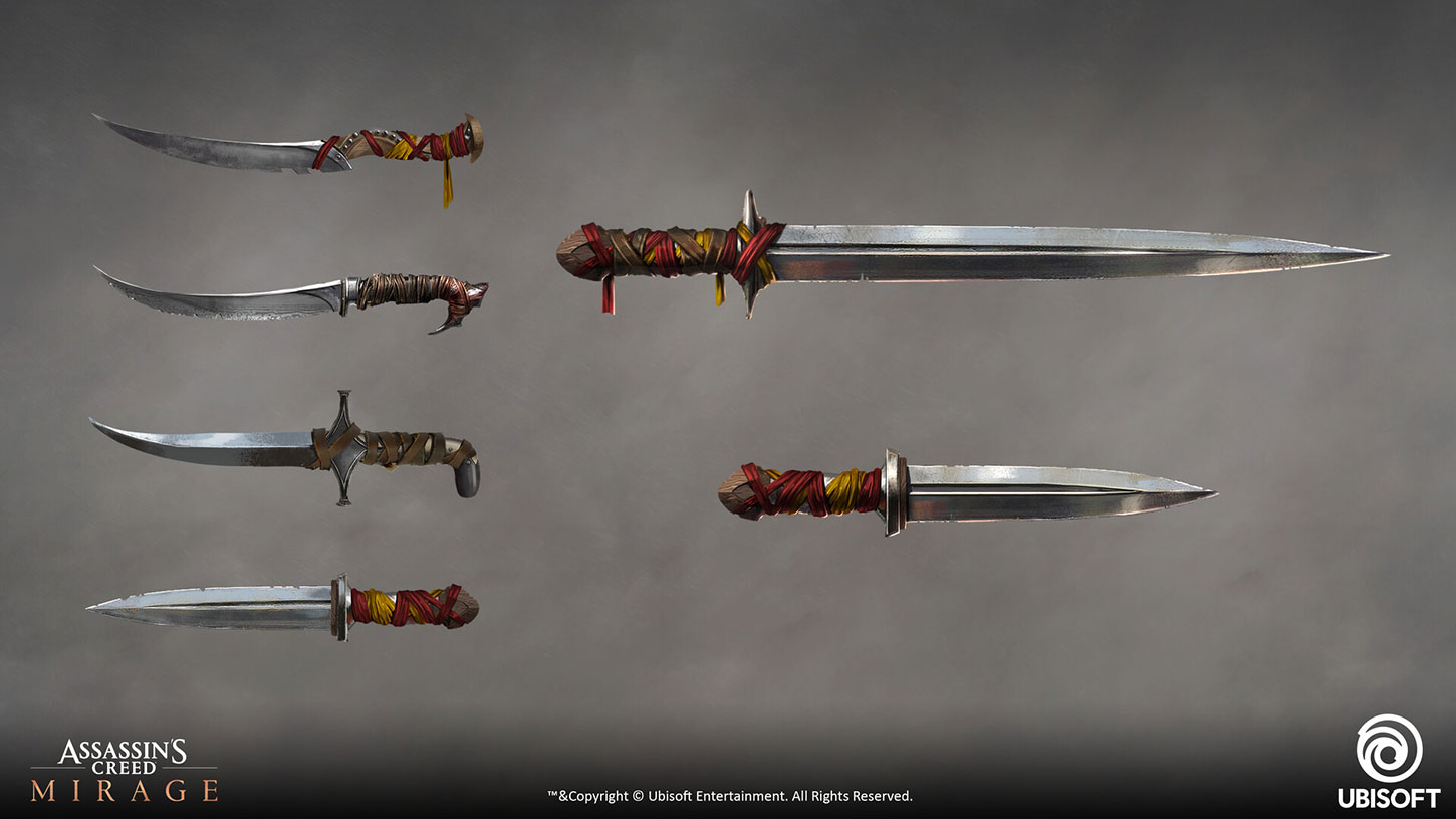 Basim's Zanj Dagger Art from Assassin's Creed Mirage