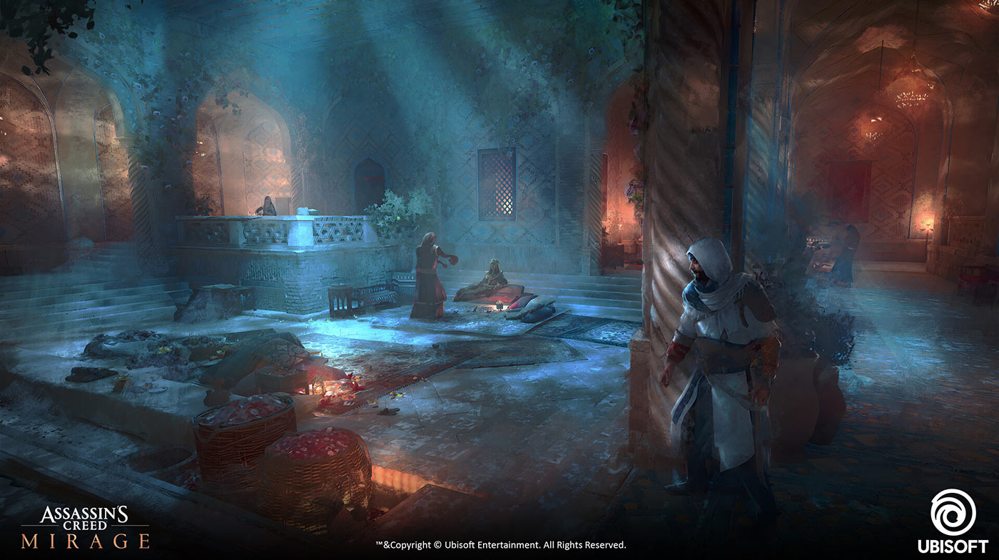 Caliphal Harem Interior Concept Art from Assassin's Creed Mirage
