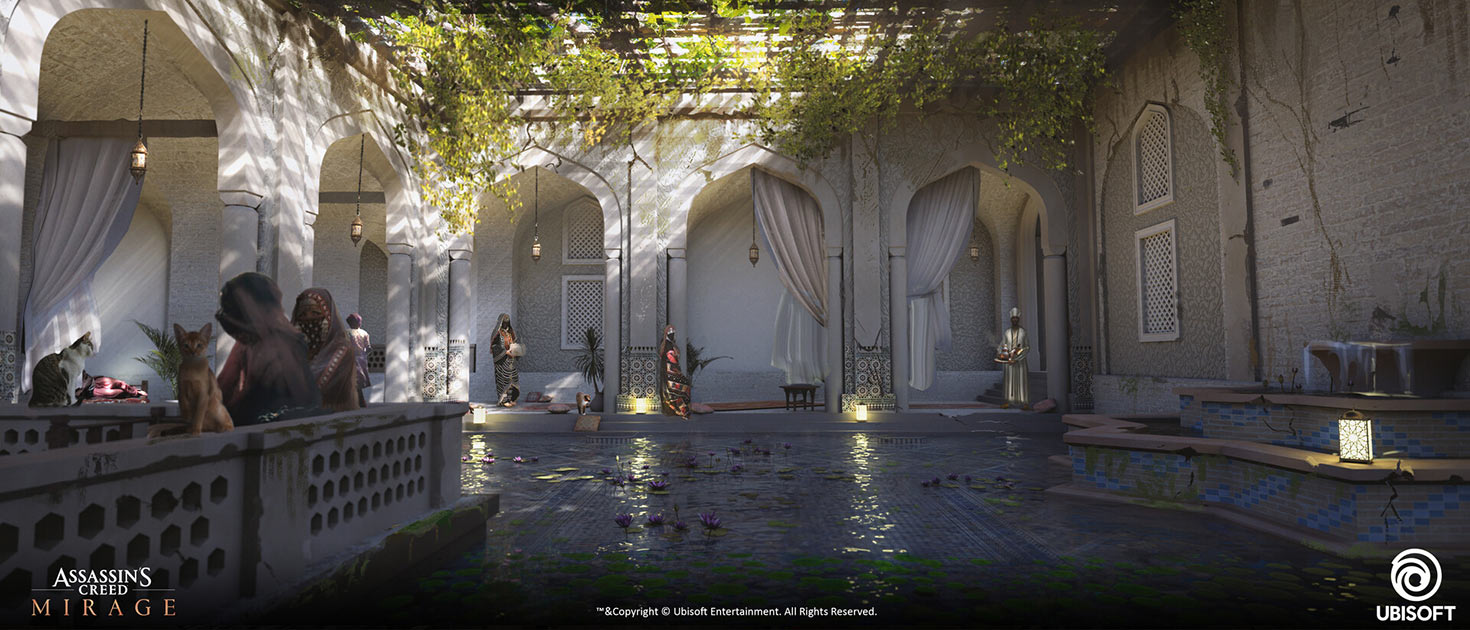 Caliphal Harem Interior Art from Assassin's Creed Mirage