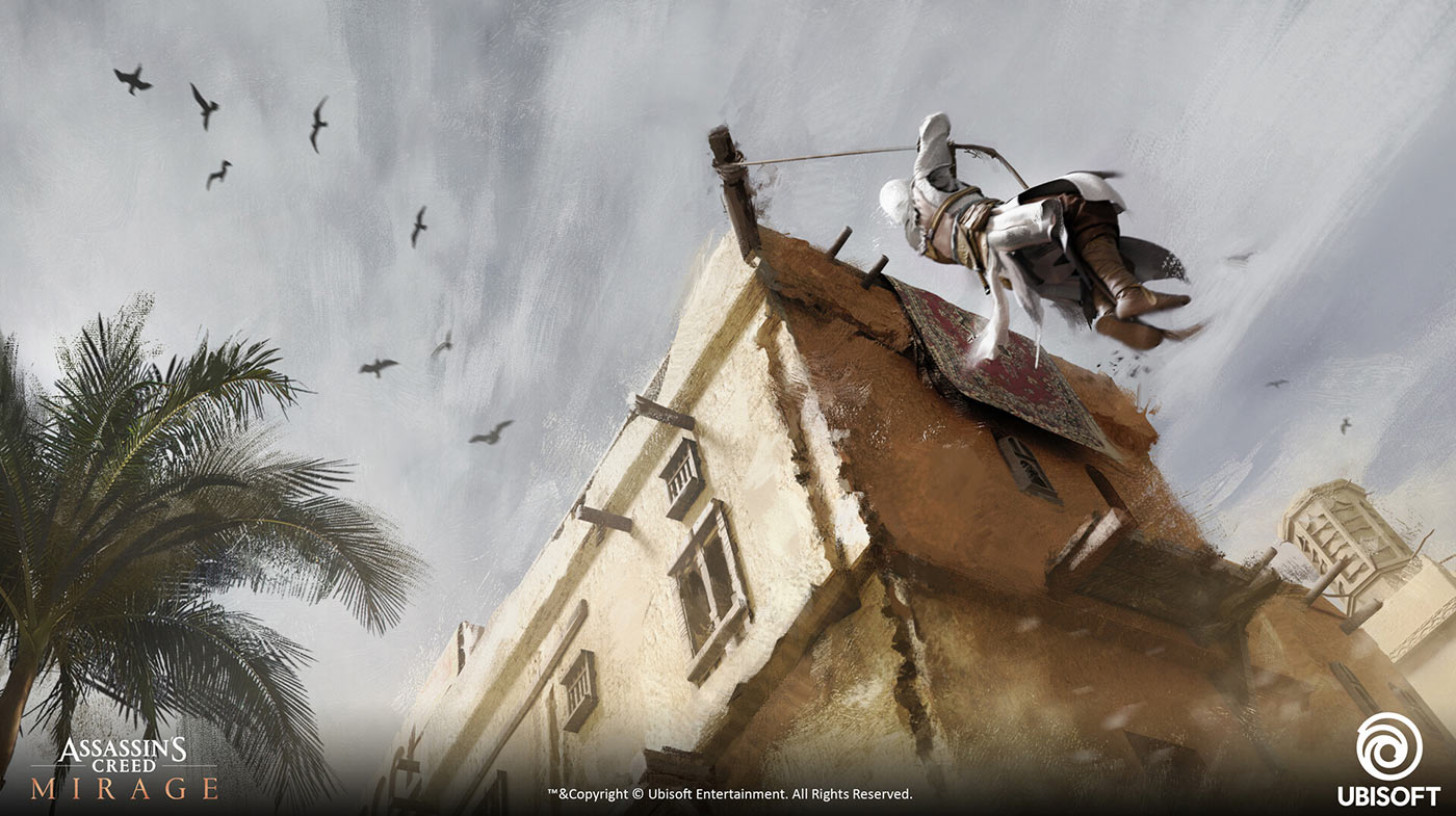 Corner Swing Concept Art from Assassin's Creed Mirage