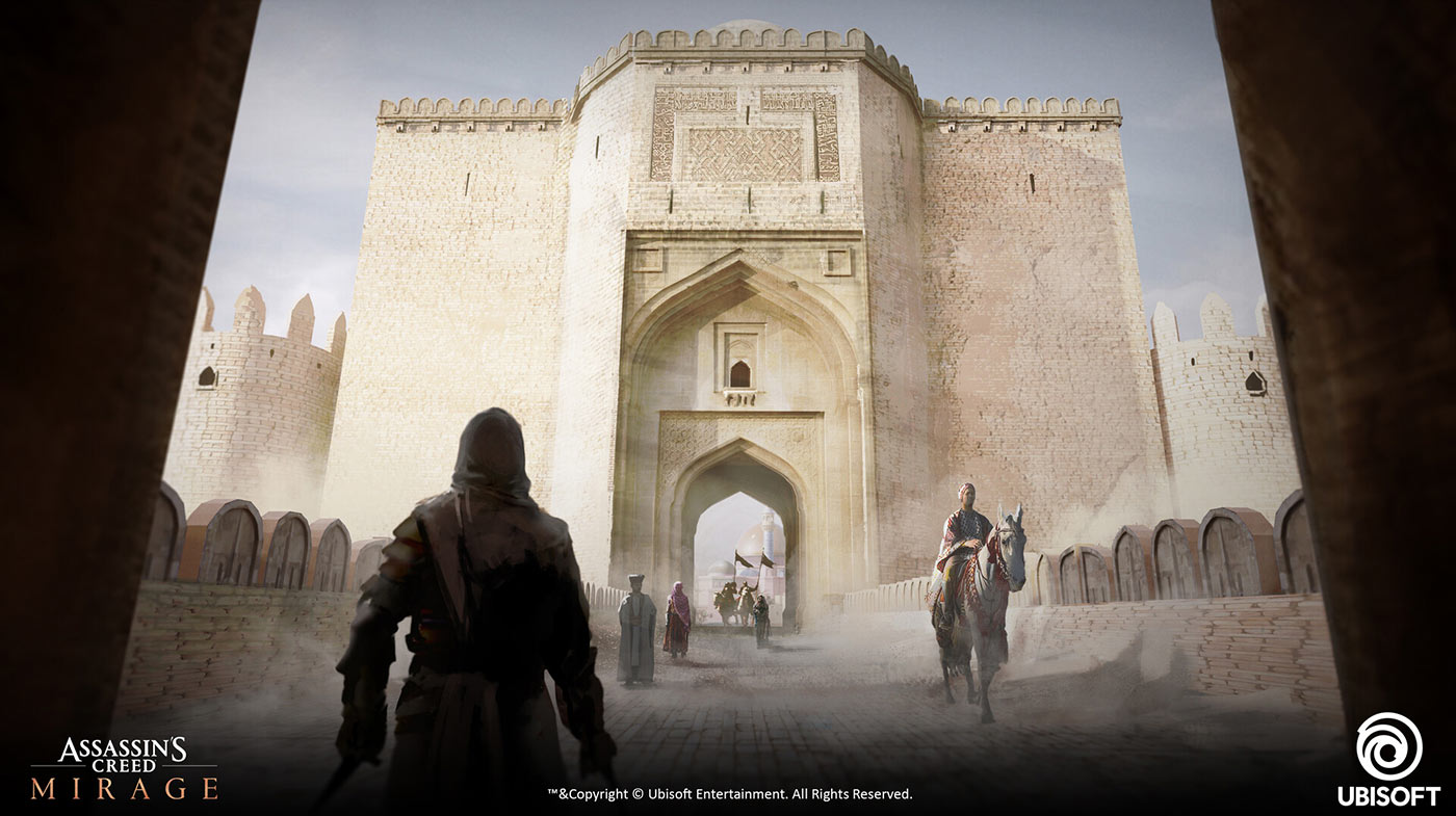 Early City Gate Concept Art from Assassin's Creed Mirage