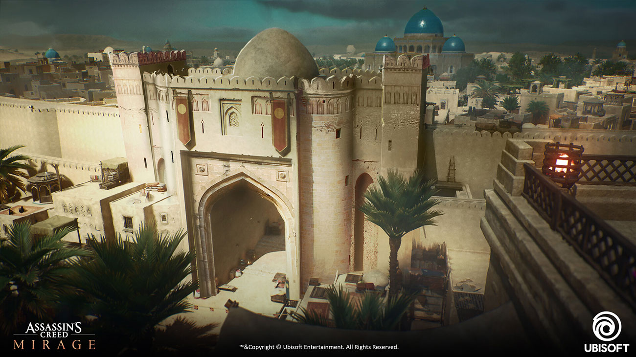 Early Round City Gate Concept Art from Assassin's Creed Mirage