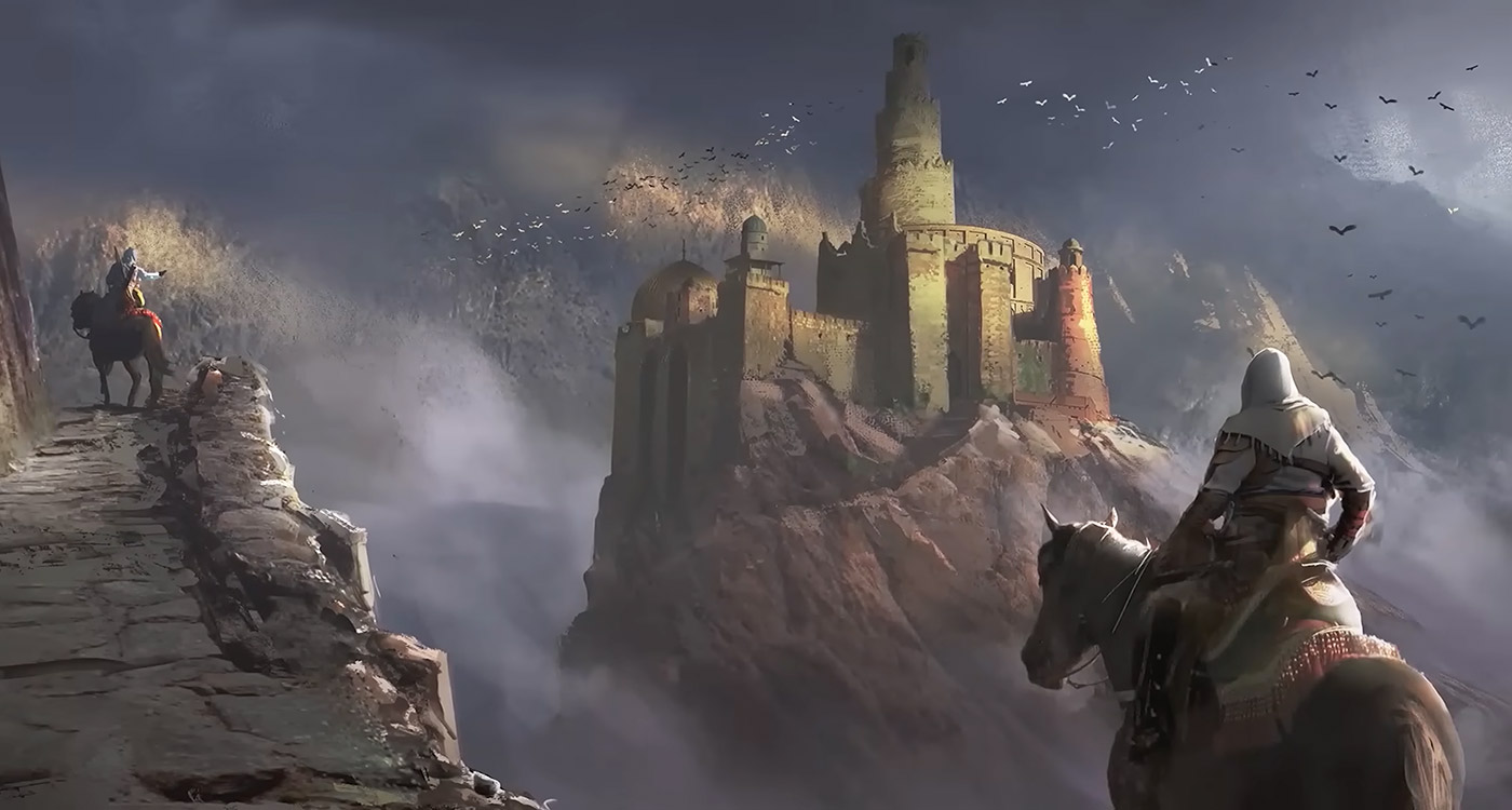 Mountain Fortress Concept Art from Assassin's Creed Mirage