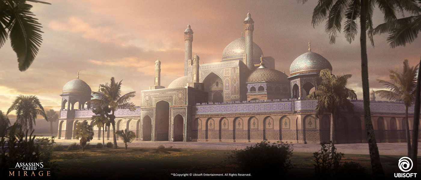Pre-Production Great Palace Concept Art from Assassin's Creed Mirage