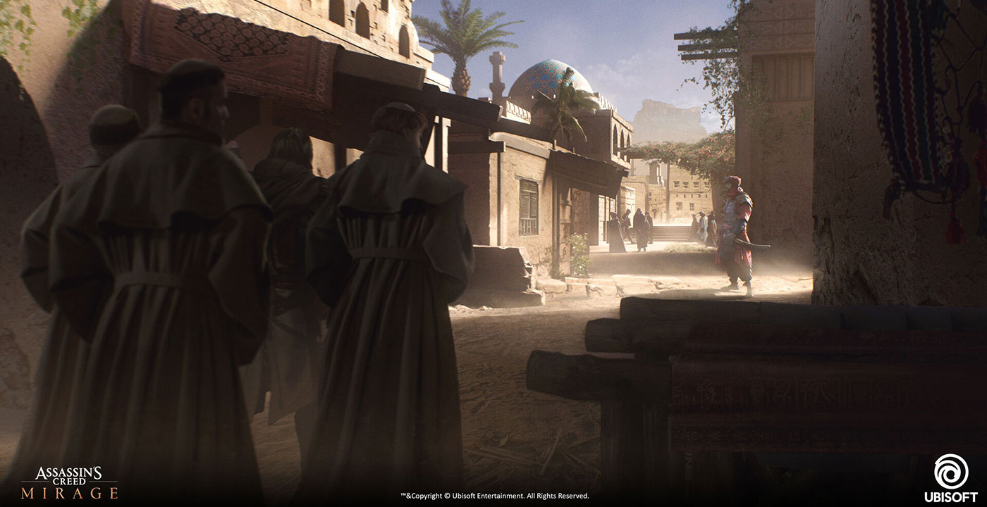 Pre-Production Key Frame Art from Assassin's Creed Mirage