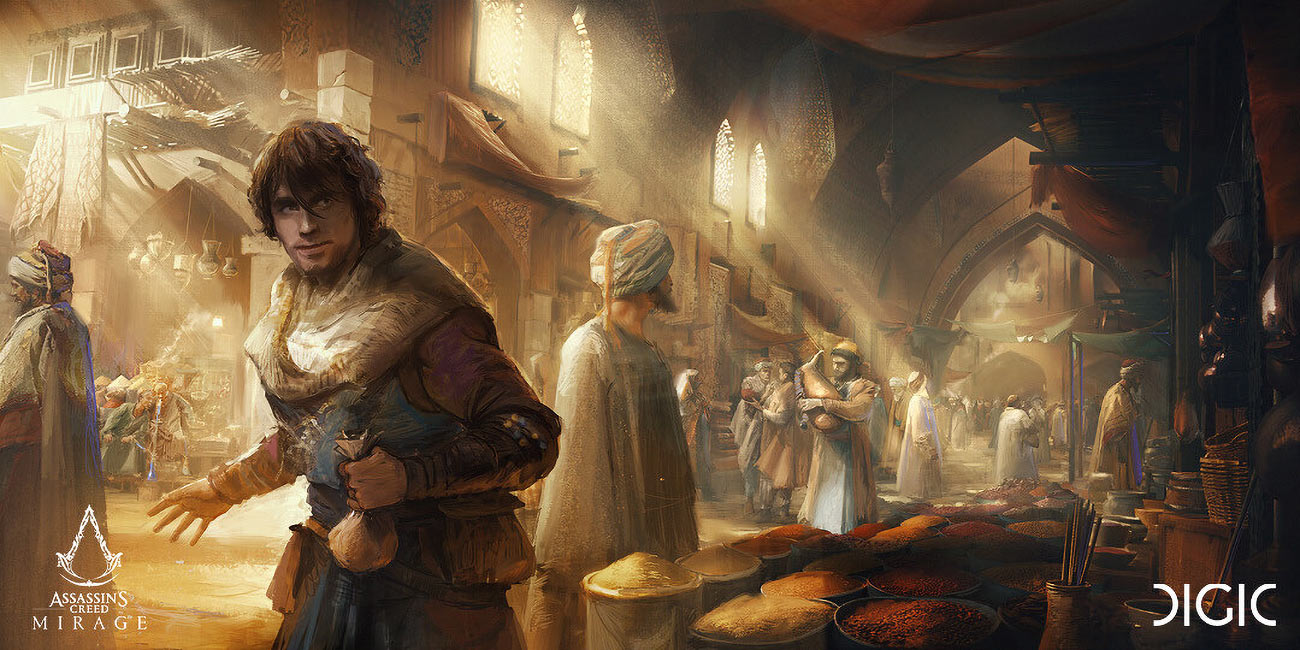 Trailer: Bazaar Concept Artwork from Assassin's Creed Mirage
