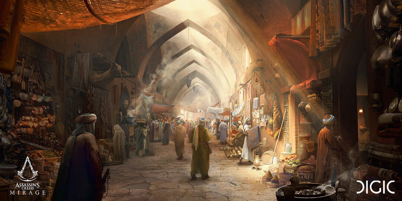 Trailer: Bazaar Concept Art from Assassin's Creed Mirage