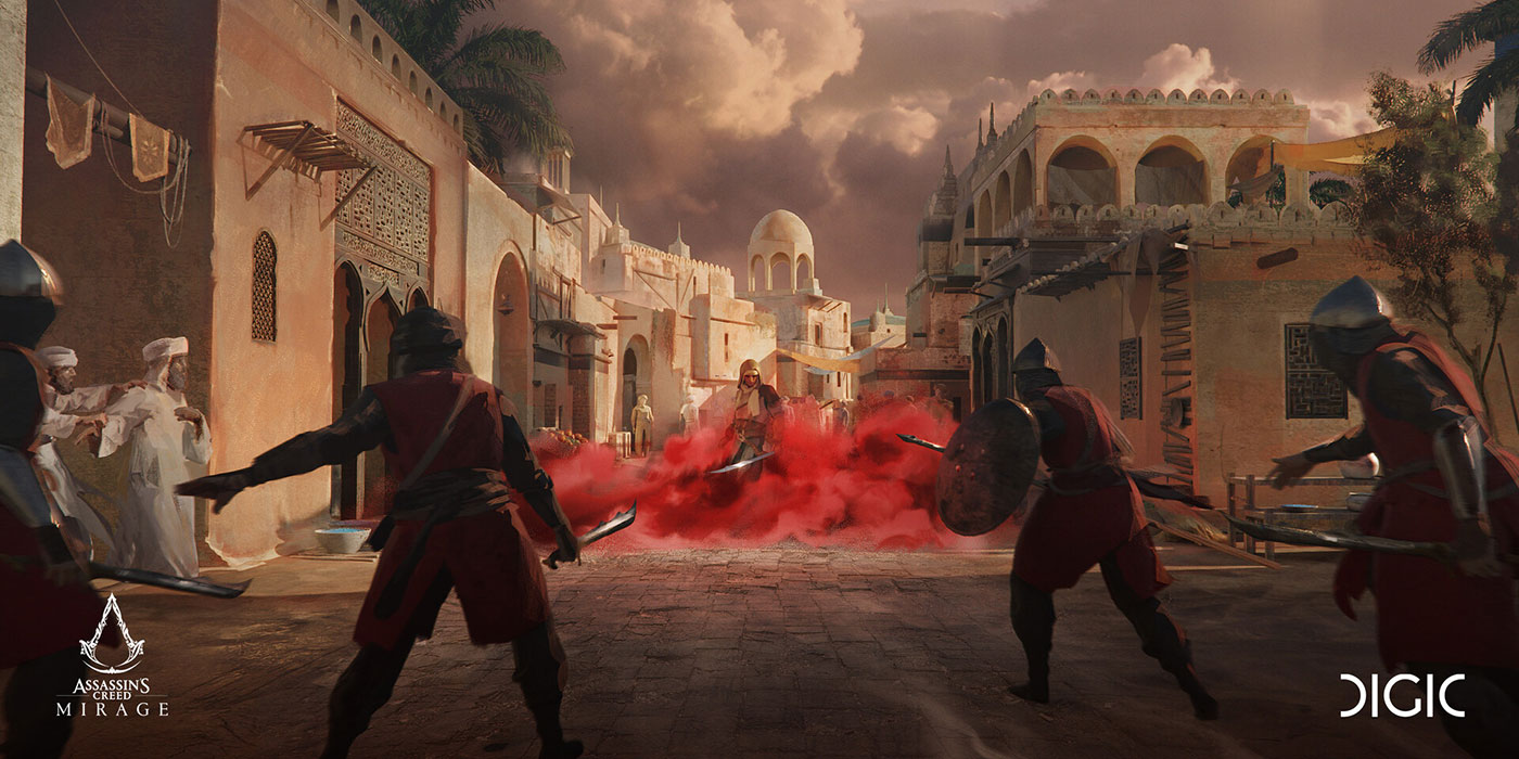 Trailer: Smoke Bomb Concept Art from Assassin's Creed Mirage