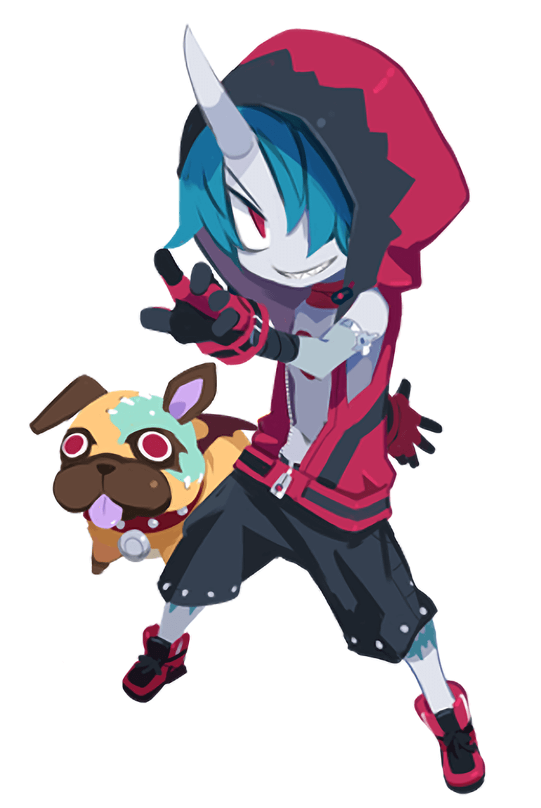 Zed and Cerberus Art from Disgaea 6: Defiance of Destiny