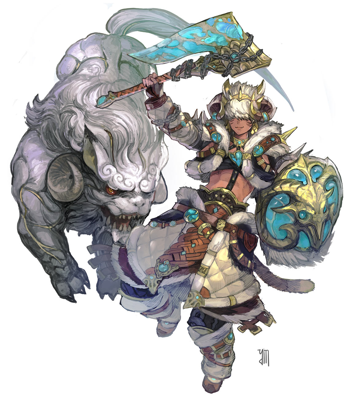 Beastmaster Art from Final Fantasy XIV: Dawntrail