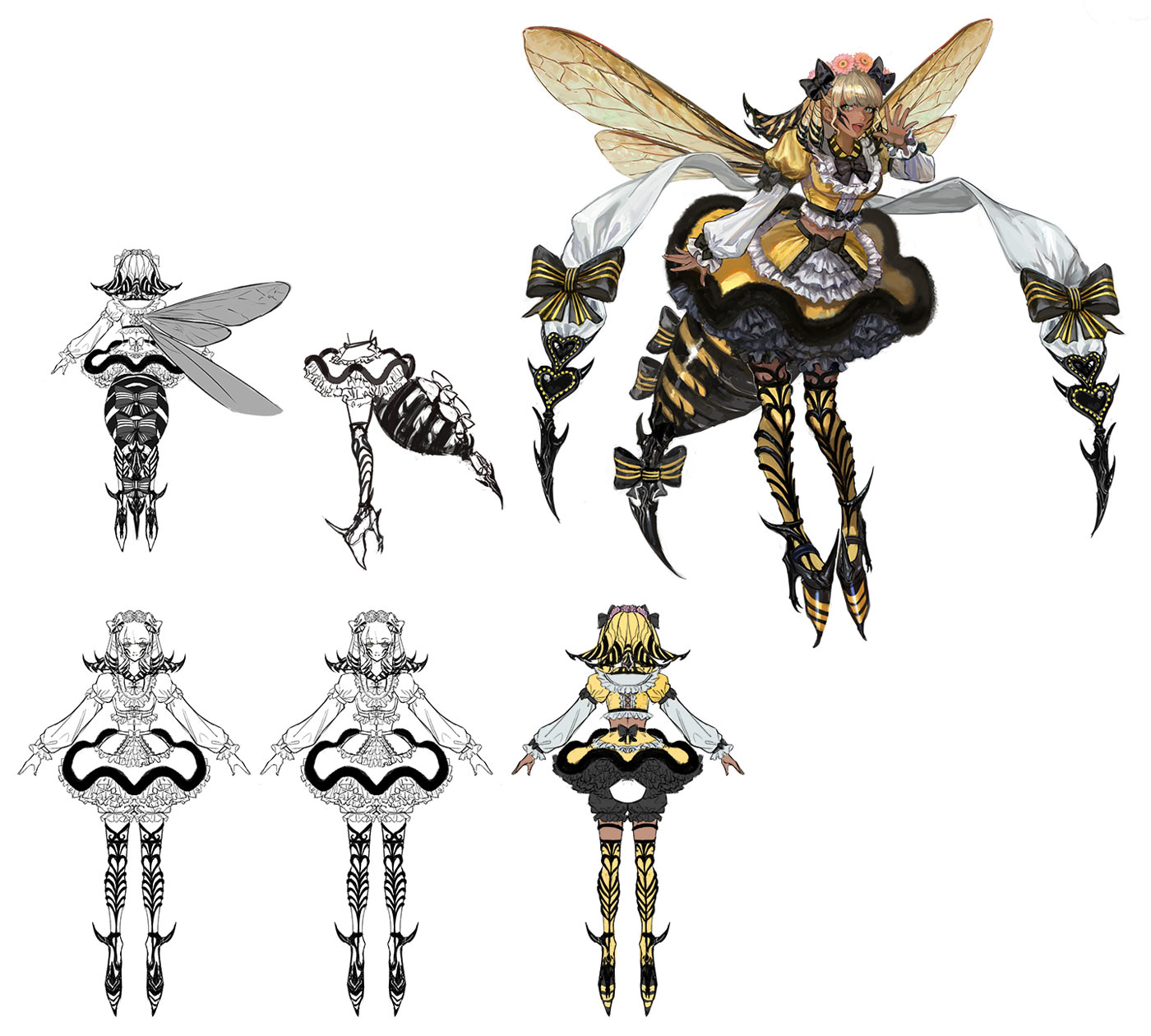 Honey B. Concept Art from Final Fantasy XIV: Dawntrail