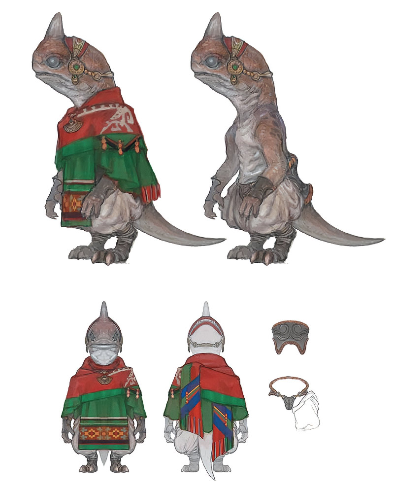 Mamool Ja Child Concept Art from Final Fantasy XIV: Dawntrail