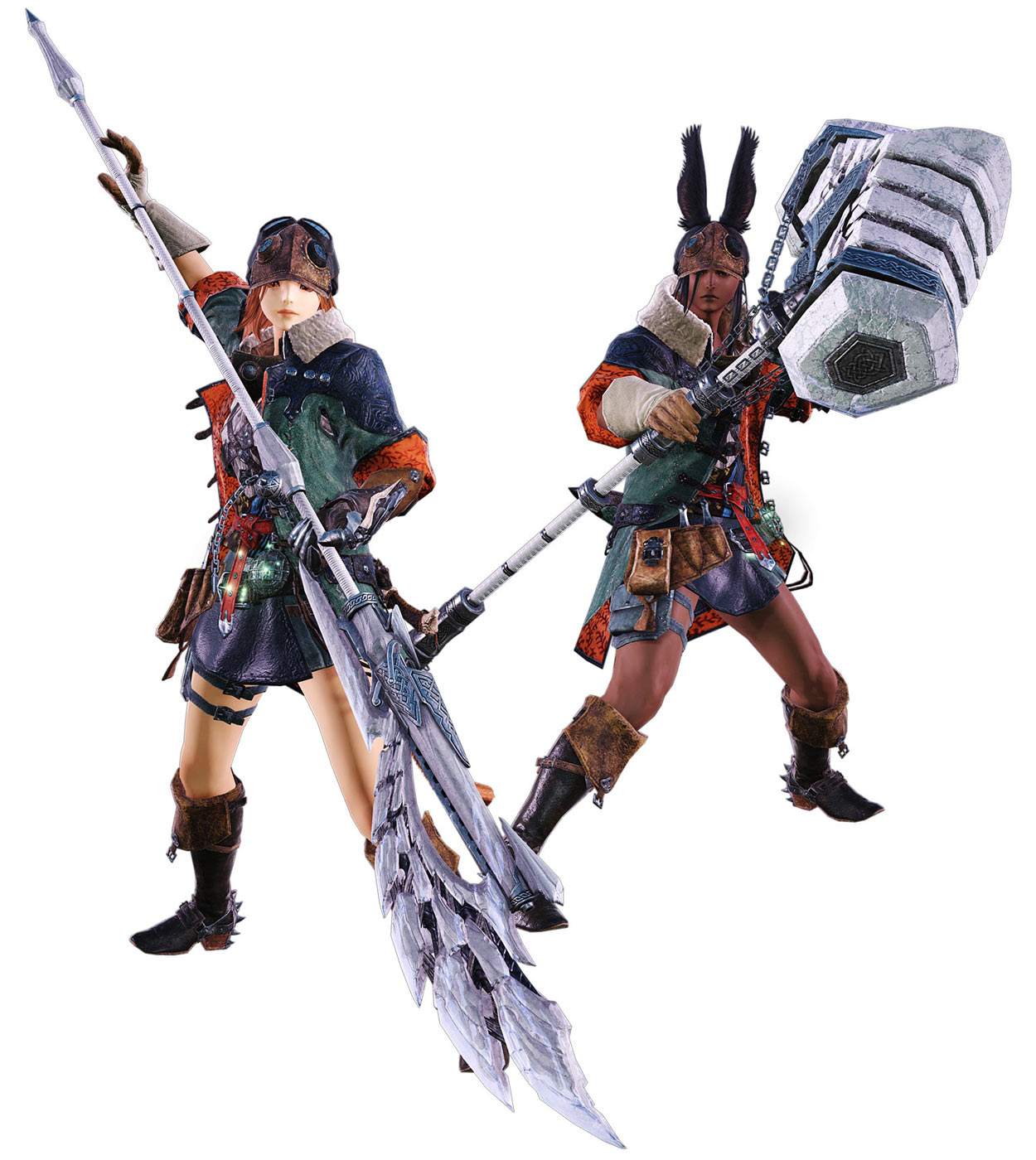 Monster Hunter Wilds Gear Render from Final Fantasy XIV: Dawntrail