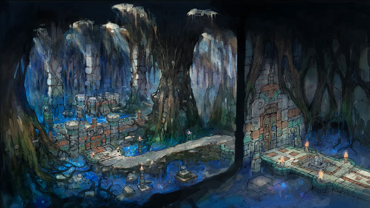 New Ancient Dungeon Art from Final Fantasy XIV: Dawntrail