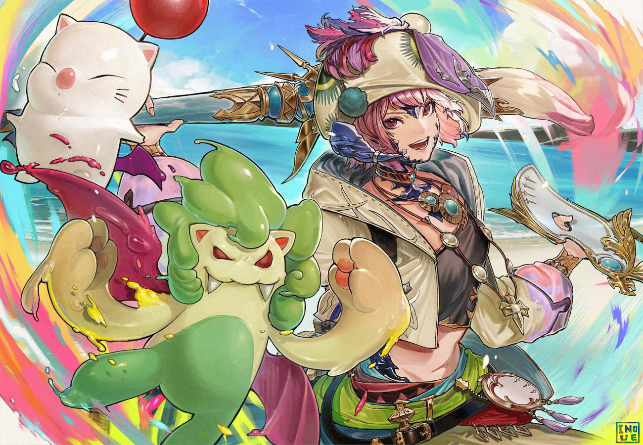 Pictomancer Illustration by Masayoshi Inoue Art from Final Fantasy XIV: Dawntrail