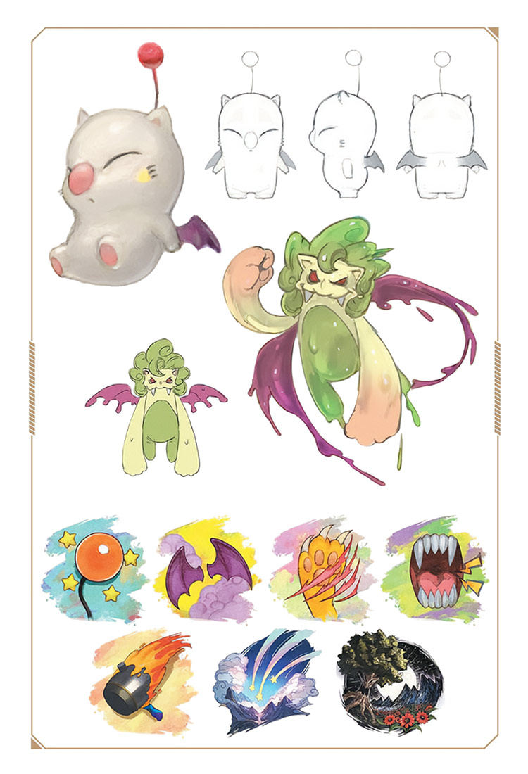 Pictomancer Job Actions Art from Final Fantasy XIV: Dawntrail