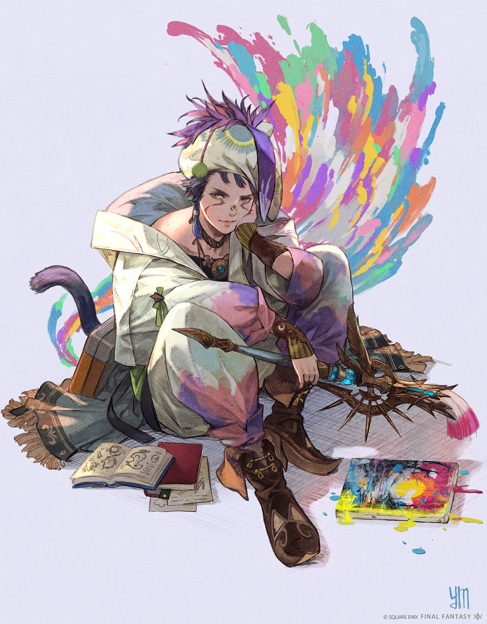 Pictomancer Job Art from Final Fantasy XIV: Dawntrail