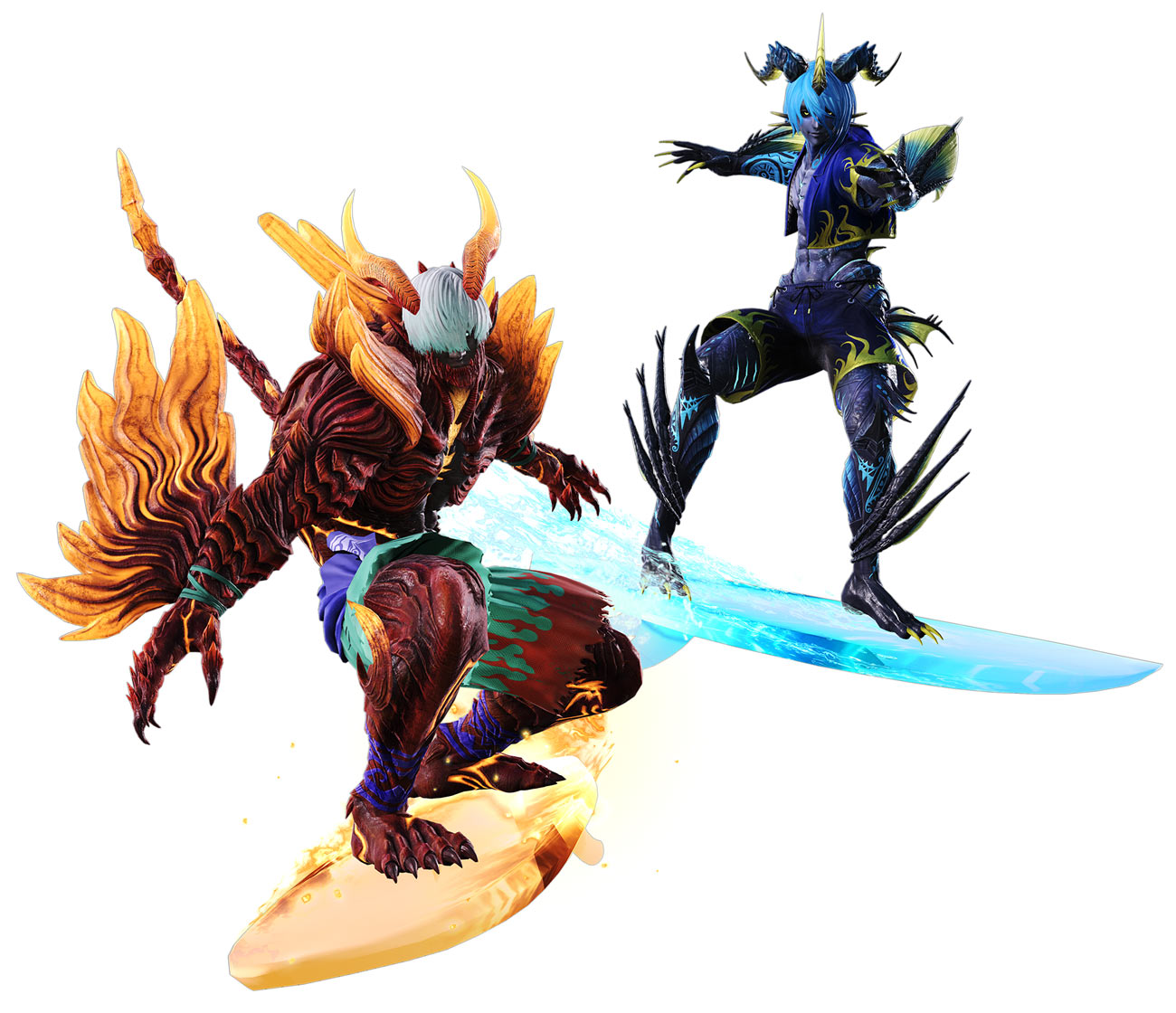 Red Hot and Deep Blue Render from Final Fantasy XIV: Dawntrail