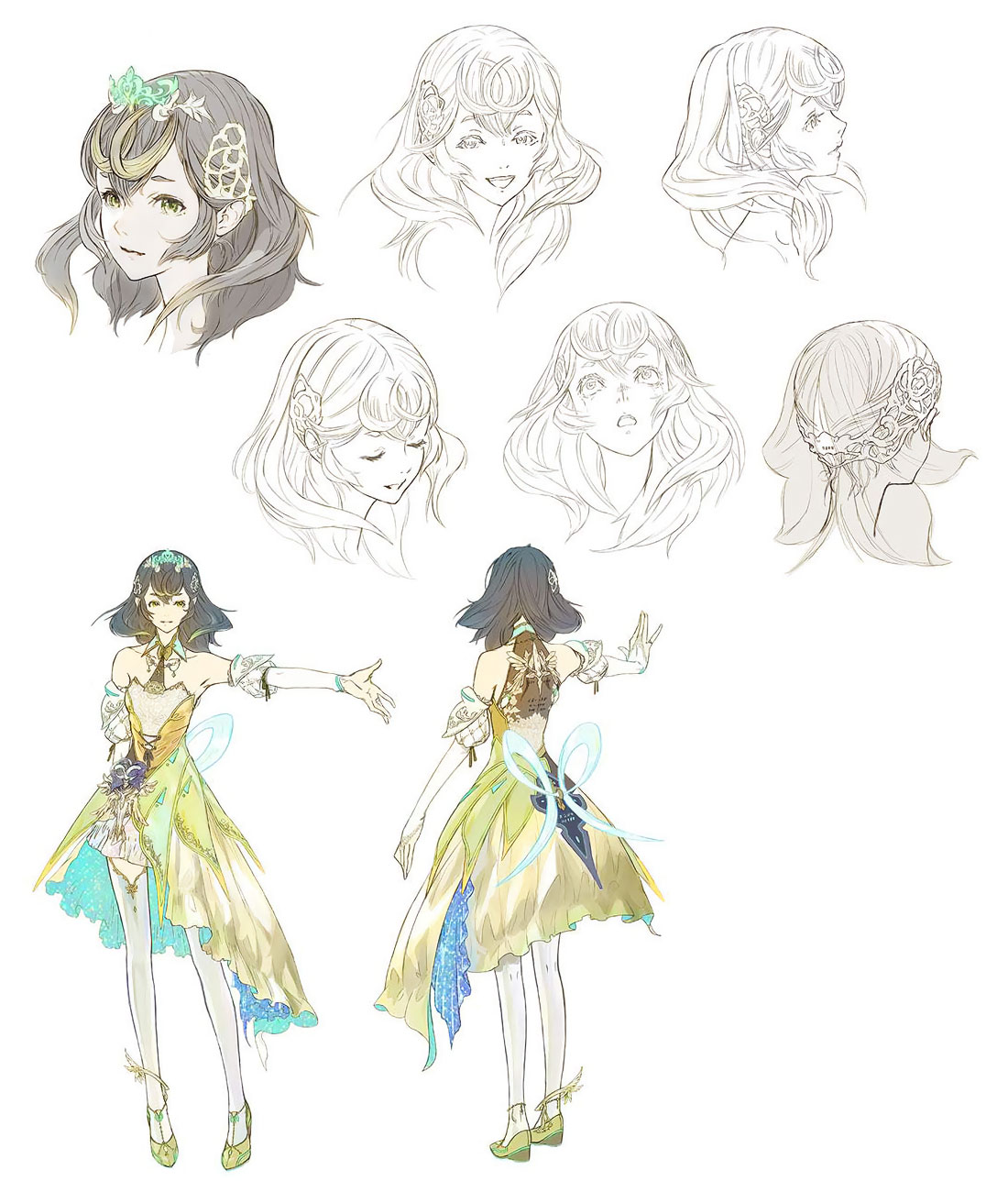 Sphene First Outfit Concept Art from Final Fantasy XIV: Dawntrail