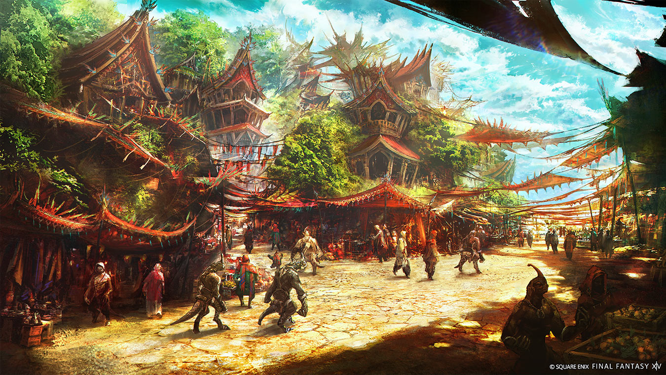 Tuliyollal Market Art from Final Fantasy XIV: Dawntrail