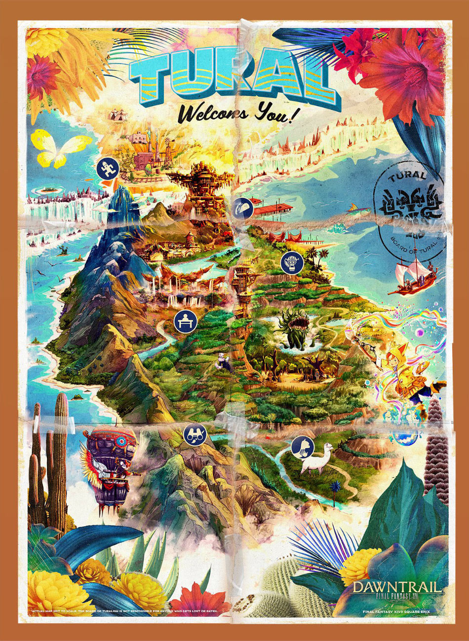 Tural Tourism Poster Art from Final Fantasy XIV: Dawntrail