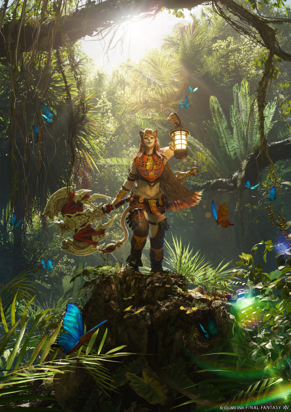 Wuk Lamat Promo Art from Final Fantasy XIV: Dawntrail