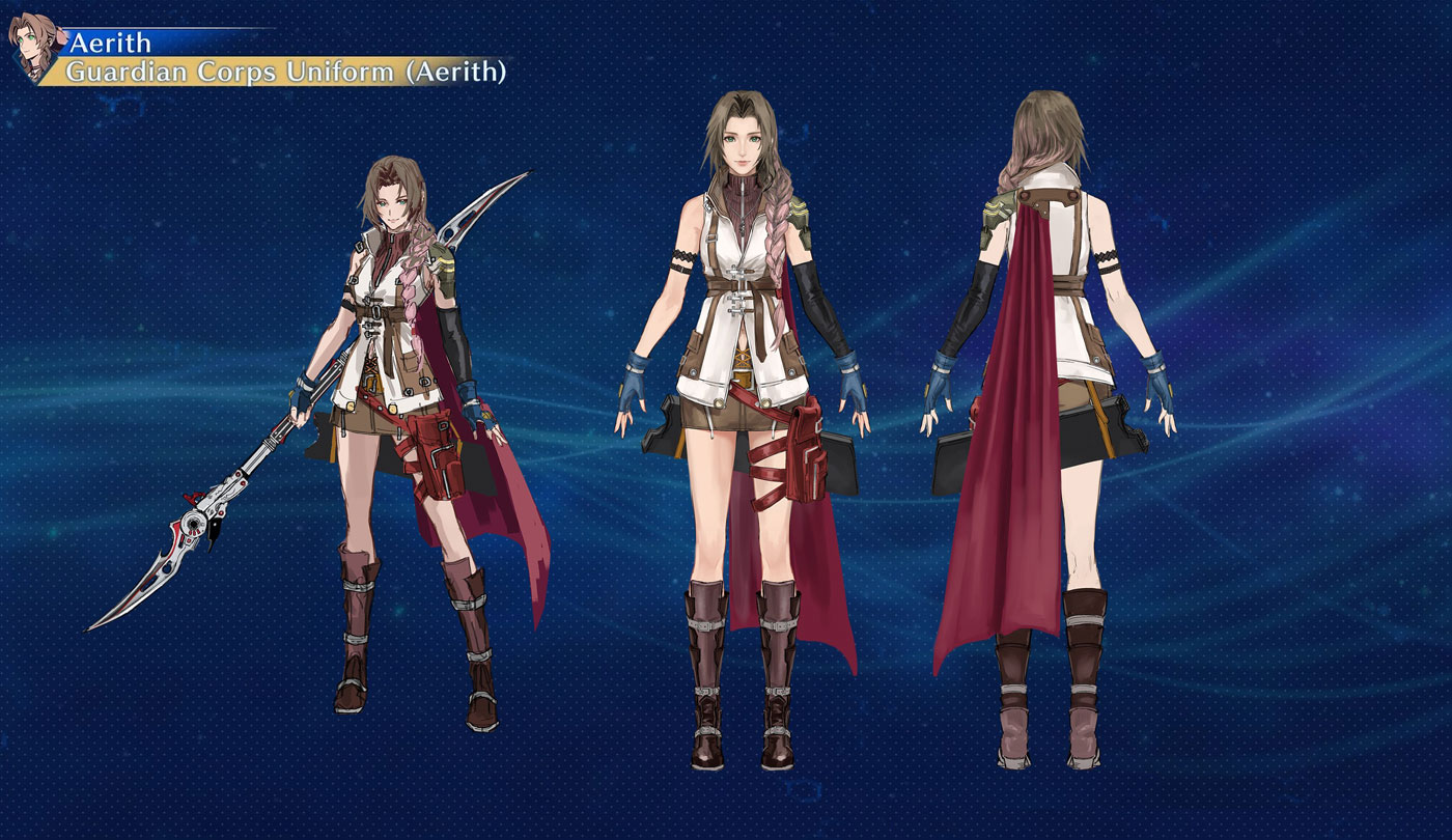 Aerith, Guardian Corps Uniform Art from Final Fantasy VII: Ever Crisis